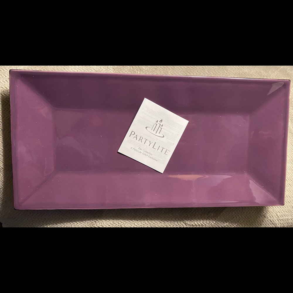 Party Lite Zen Candle Garden tray. Brand new In original boxes 15 3/4 “x 7 1/2